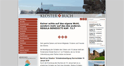 Desktop Screenshot of klosterbuch.de